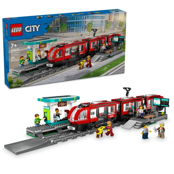 LEGO City Downtown Streetcar and Station Toy Train Set - 60423, 811-pcs, Ages 7+ I5