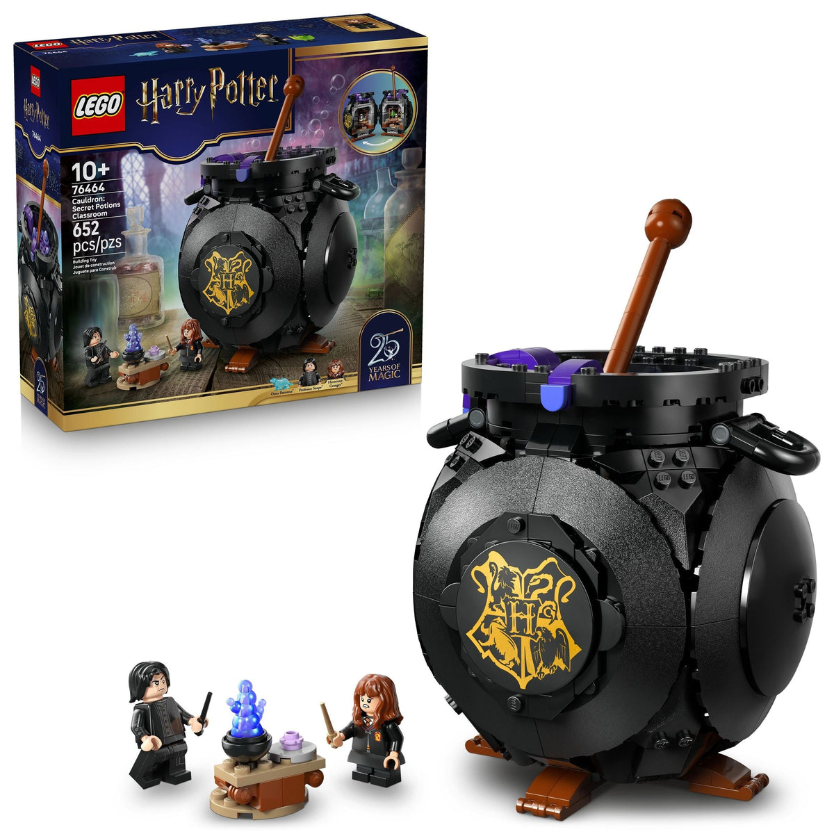 LEGO Harry Potter Cauldron: Secret Potions Classroom Building Set - 76464, 652-pcs, Ages 10+