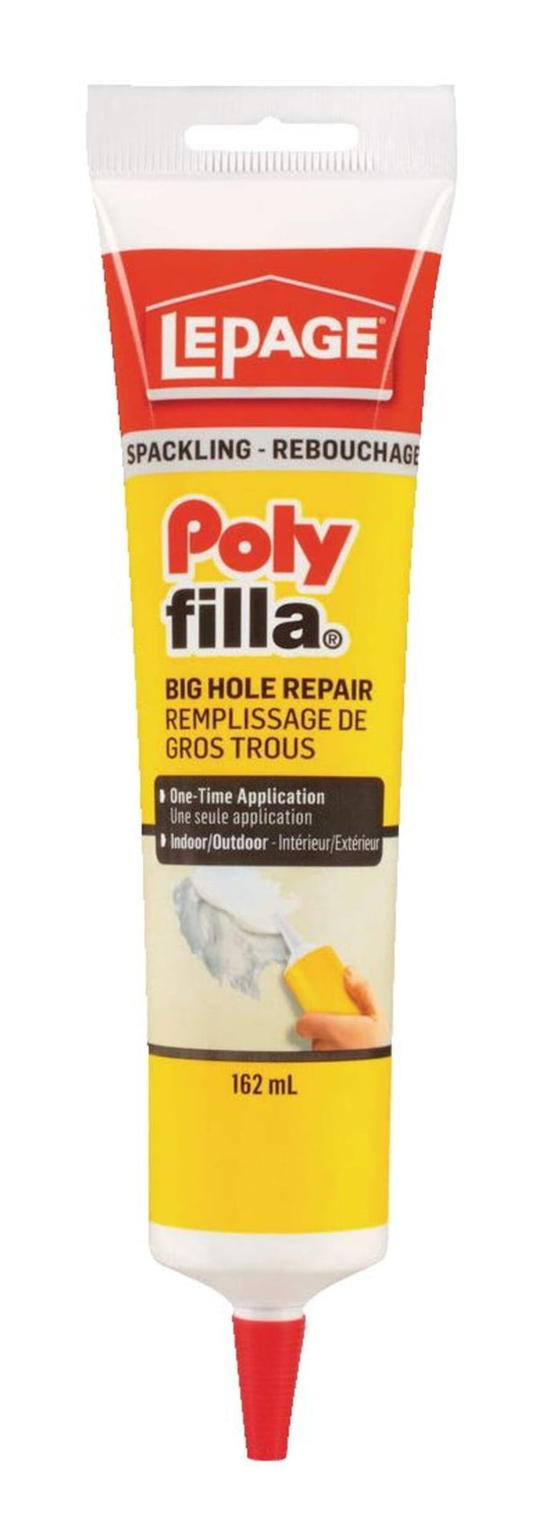 LePage Polyfilla Big Hole Repair Spackling, Hole & Crack Filler, Indoor/Outdoor Use, Assorted Sizes H5