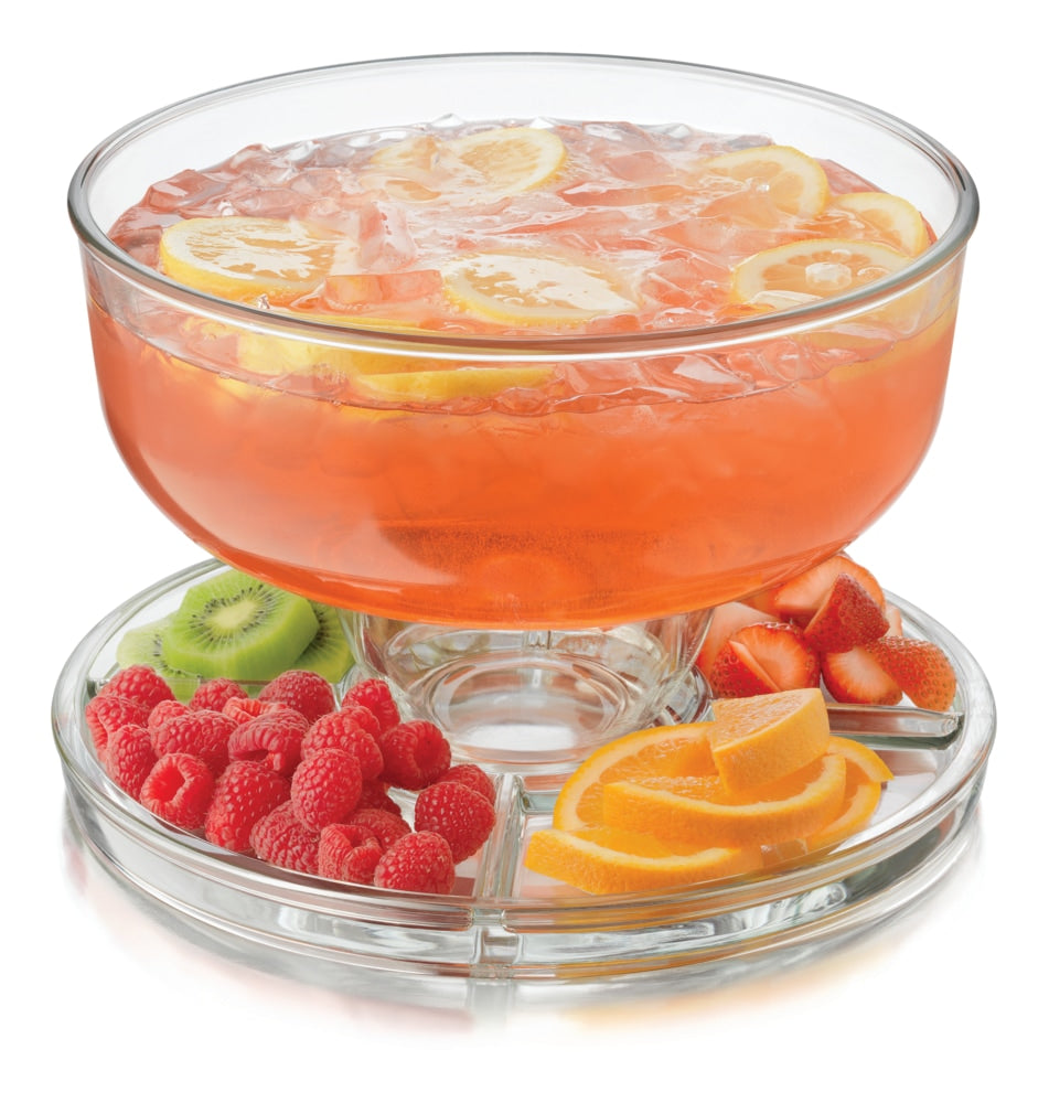 Libbey Selene 6-in-1 Server Cake Stand with Dome