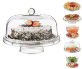 Libbey Selene 6-in-1 Server Cake Stand with Dome