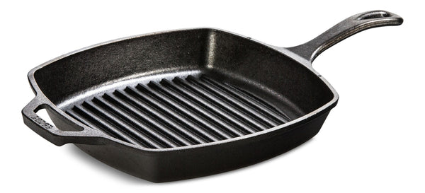 Lodge Seasoned Cast-Iron Grill Pan, 10.5-in (26 cm) A2