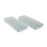 Manna Easy Release Pop-Out Square Ice Cube Trays, Blue, 2-pk, Dishwasher Safe