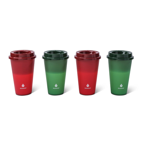 Manna Hot Colour Changing Cups with Lids, 16-oz, 4-pk T6