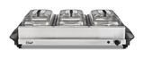MASTER Chef 3-Tier Buffet Server/Food Warmer with Warming Tray, Stainless Steel, 300W