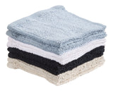 Master Chef Bar Mop Dish Cloths, Black, Grey & Dusty Blue, 12-in, 8-pk