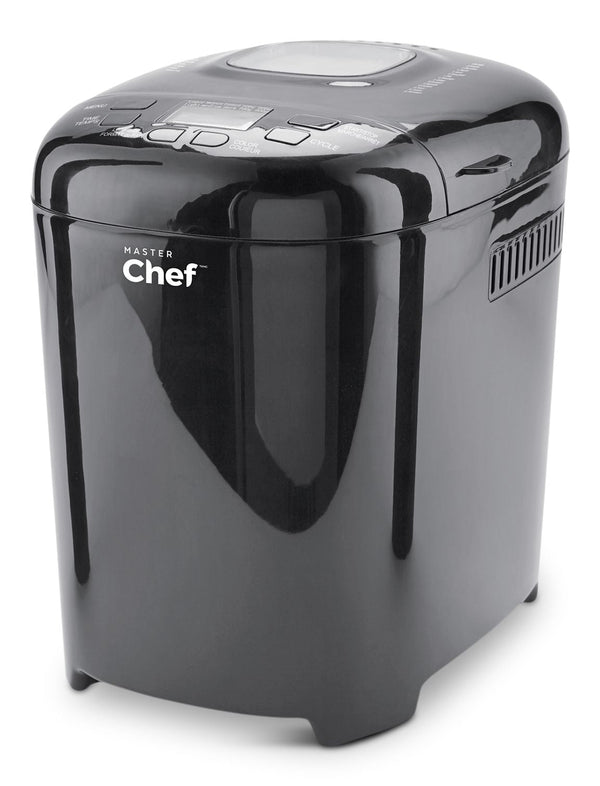 MASTER Chef Bread Maker with 12 Digital Functions, Black, 2lb O9