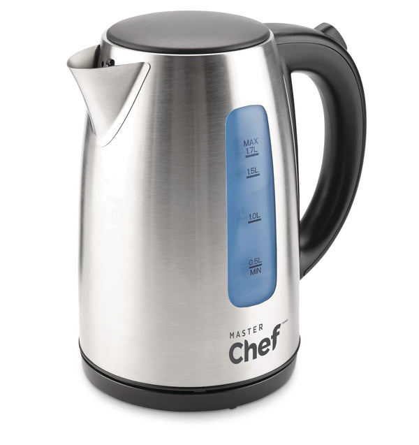 MASTER Chef Cordless Electric Kettle with Auto Shut Off, Stainless Steel, 1.7-L C6