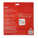 Master Chef Icing Bottle Set with 4 Different Tips, 4-pc
