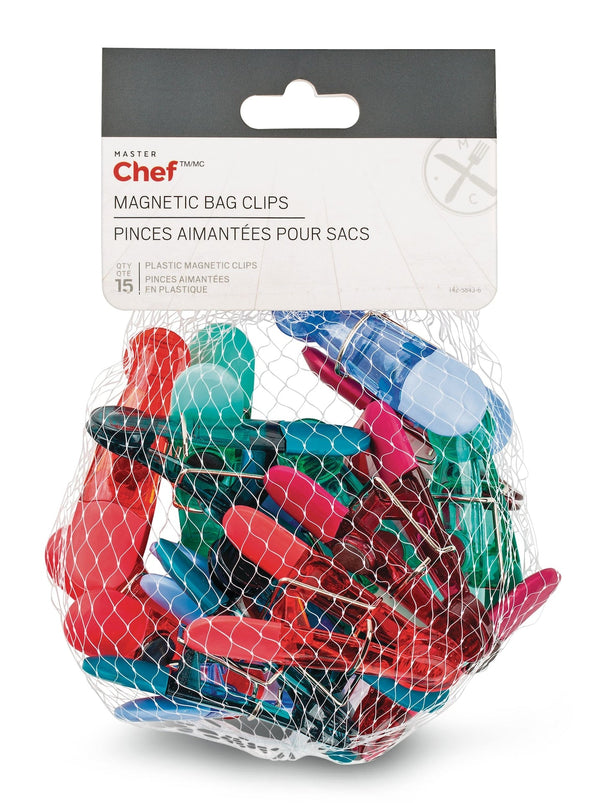 MASTER Chef Magnetic Bag Clips, 15-pk X3