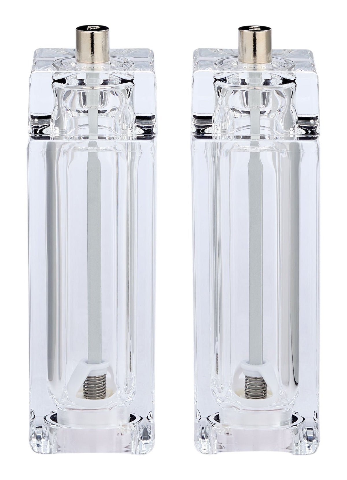 MASTER Chef Transparent Acrylic Salt & Pepper Grinder Set