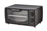 MasterChef 4-Slice Compact Toaster Oven, 2-Rack, Black