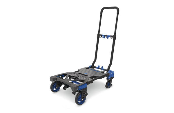 Mastercraft 2-in-1 Folding Hand Truck, 300-lb, Black/Blue V3