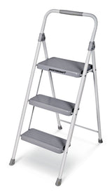 Mastercraft 3-Step Metal Folding Step Stool, 225-lb, 3.2 ft