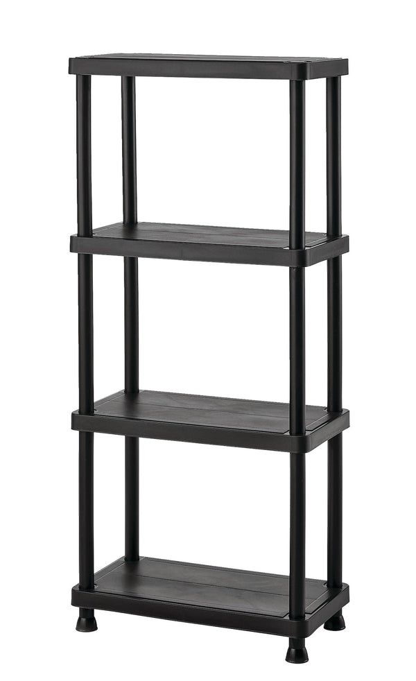 Mastercraft 4-Shelf Resin/ Plastic Storage Rack/ Shelving Unit, 23 x 12 x 52-in K6