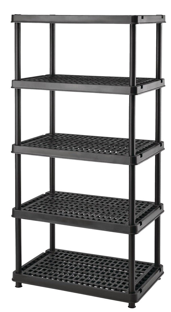 Mastercraft 5-Shelf Resin/ Plastic Storage Rack/ Shelving Unit, 36 x 24 x 72-in X4