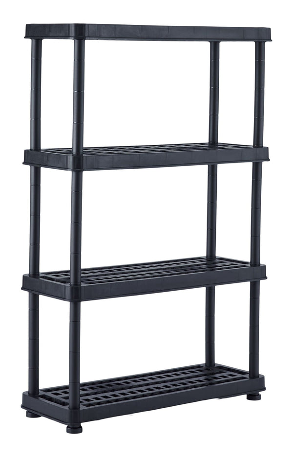 Mastercraft Adjustable 4-Shelf Resin/ Plastic Storage Rack/ Shelving Unit, 36 x 14 x 54.5-in U0