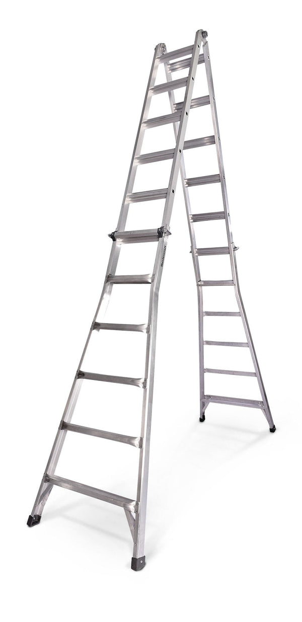 Mastercraft Grade 1A Aluminum Multi-Task Ladder, 25-ft, 300-lb Q5