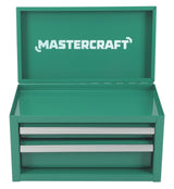 Mastercraft Mini Toolbox with 2 Drawers, Emerald