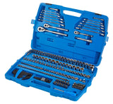 Mastercraft Socket Set, 233-pc, SAE / Metric, Nickel-Chrome Plating