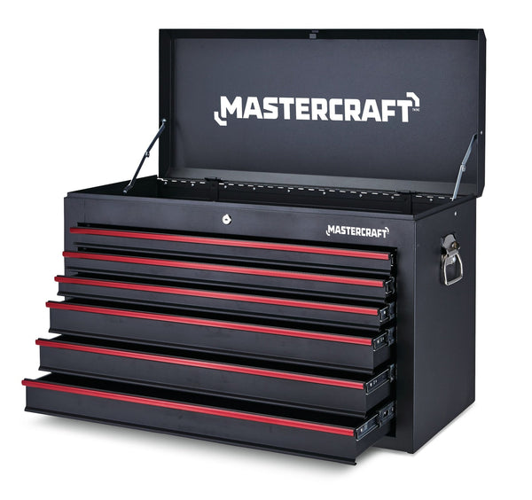 Mastercraft Tool Chest with 6 Drawers, Black, 36-in N5