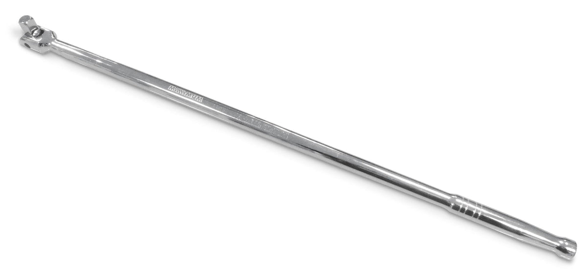 MAXIMUM 1/2-in Drive Flexhead Breaker Bar, Nickel-Chrome Plating, 24-in