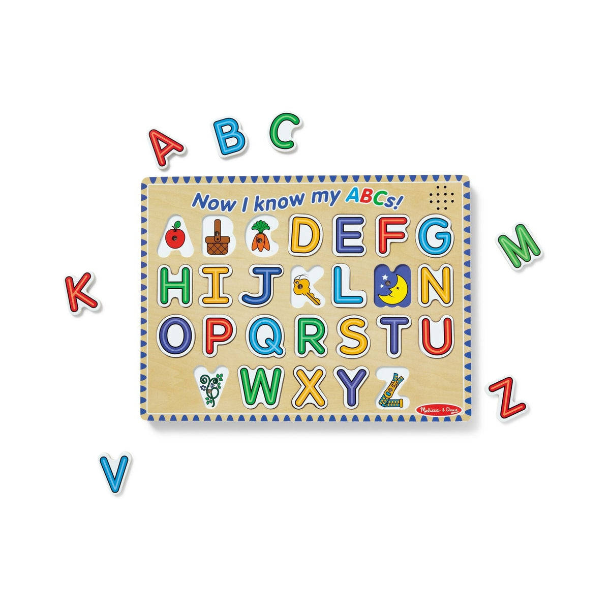 Melissa & Doug Alphabet Sound Puzzle Playset, Ages 3+