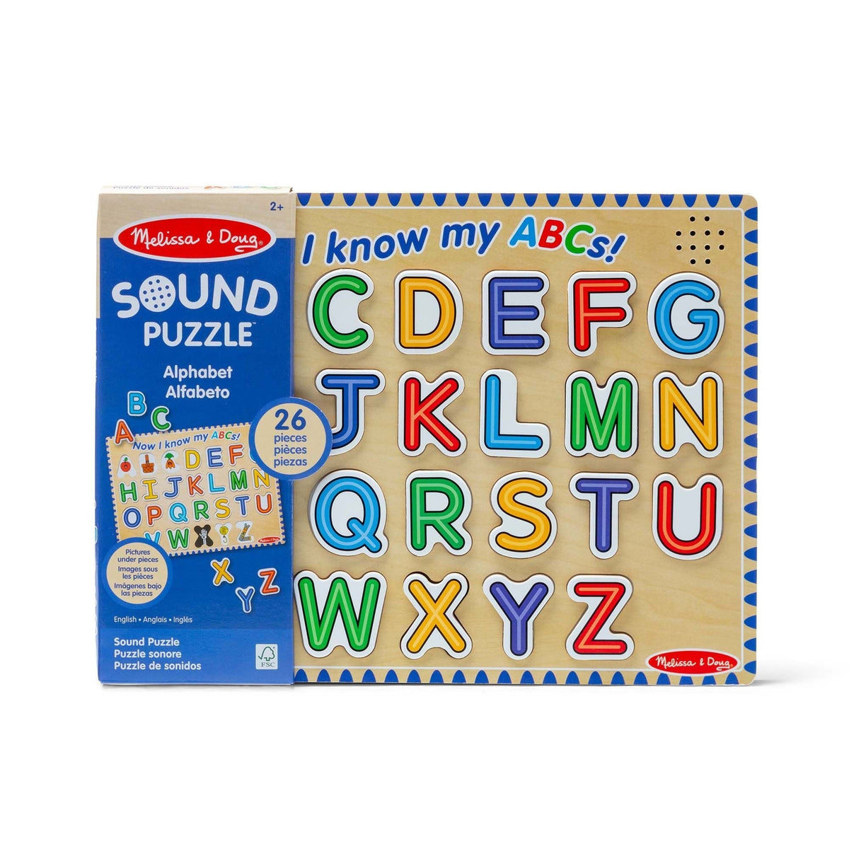 Melissa & Doug Alphabet Sound Puzzle Playset, Ages 3+