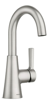 Moen Mikah Single Handle Bathroom Faucet, Spot Resist Brushed Nickel