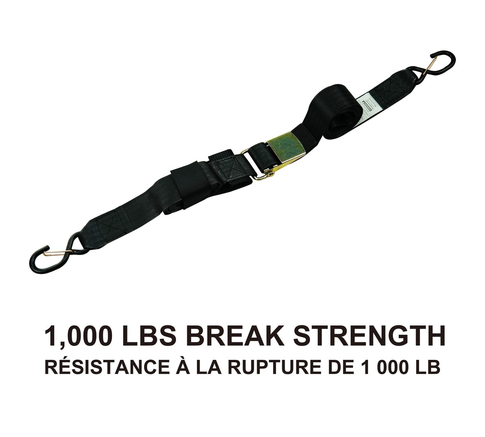 MotoMaster 1,000-lb Marine Gunwale Strap, Fully Adjustable, 2-in x 16-ft
