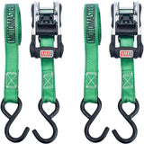 MotoMaster 1,500-lb Ratchet Tie Down Straps, with Padded Handle, 1-in x 10-ft, 2-pk