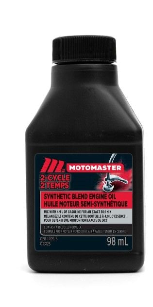 MotoMaster 2-Stroke Synthetic Blend Engine Oil 50:1 Perfect Mix, 98-mL