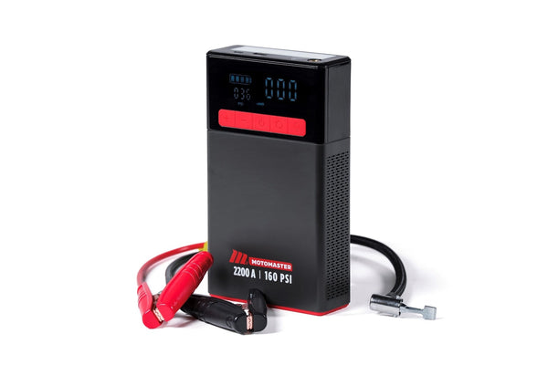 MotoMaster MB22C Lithium Booster Pack/Jump Starter with Air Compressor, 2200A D4