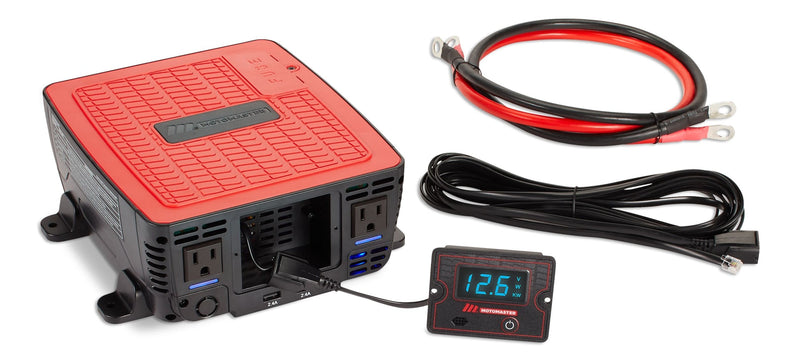 MotoMaster Power Inverter, 1500W, Includes Battery Cables S1