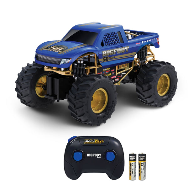 MotorDayz 1:15 R/C USB-Powered Bigfoot 50th Anniversary Monster Truck with Lights and Sounds B9