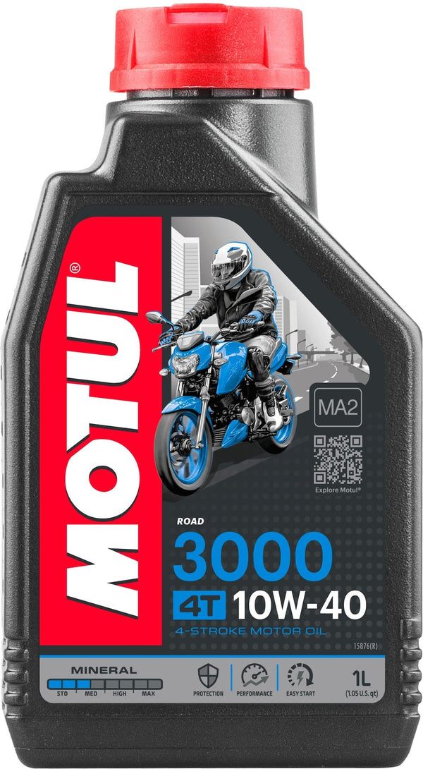 Motul 3000 4-Stroke 10W40 Mineral Motor Oil, 1-L R7