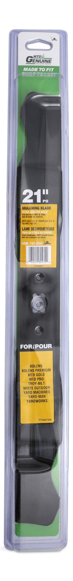 MTD Mulch Lawn Mower Replacement Blade, 21-in U9