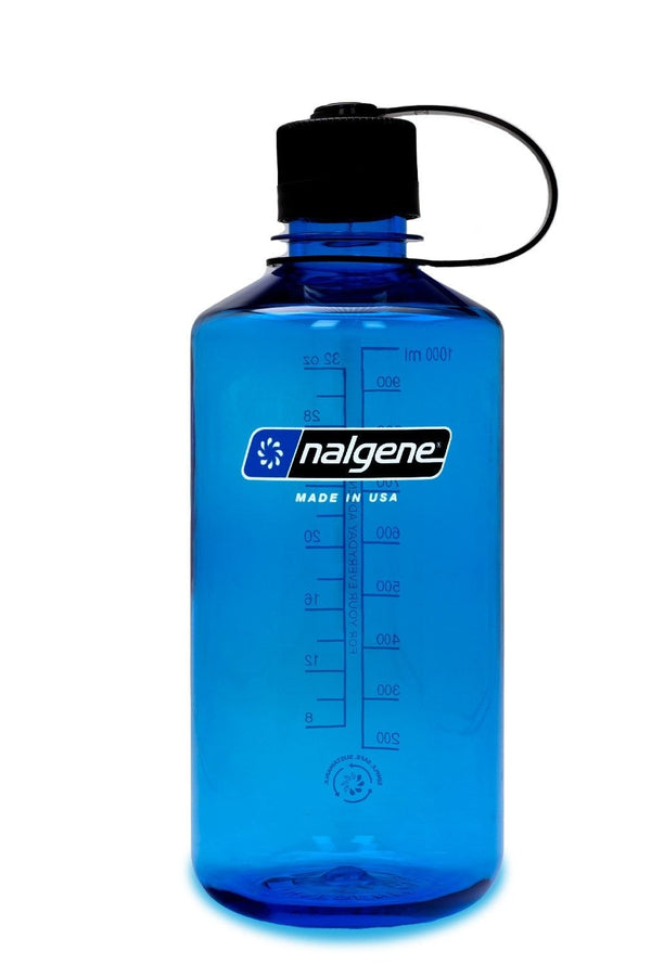 Nalgene Sustain Narrow Mouth Water Bottle, Slate Blue, 1 L G1