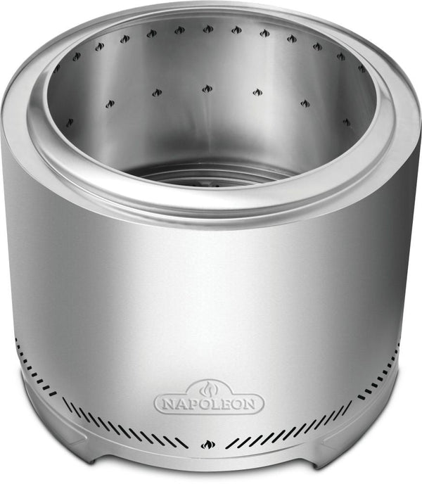 Napoleon Timberwolf Outdoor Smokeless Multi-Fuel Fire Pit, Stainless Steel, 22-in I6