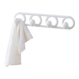 NeatFreak Heavy Duty Plastic 4-Hook Hook, White, 19.7-in