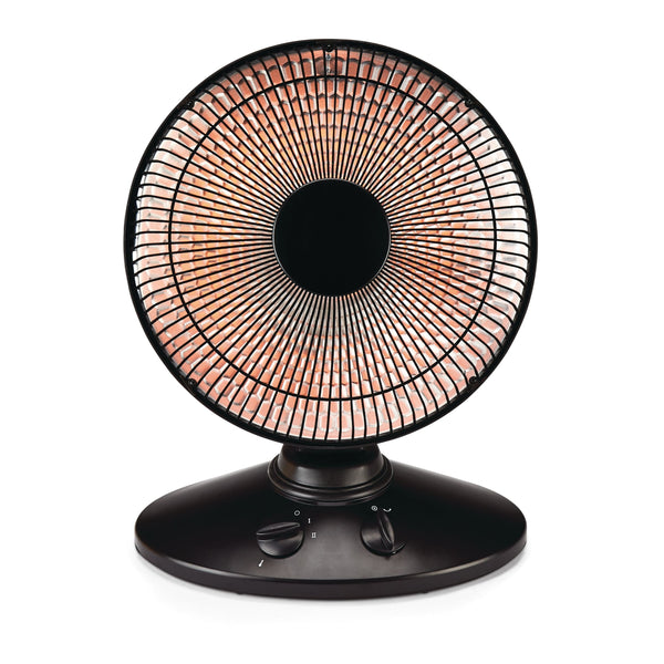 NOMA Oscillating Parabolic Dish Portable Radiant Electric Space Heater, 1000W, Black Y9