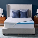 Novaform Pillow Top Plus Gel Memory Foam 4-inch Mattress Topper
