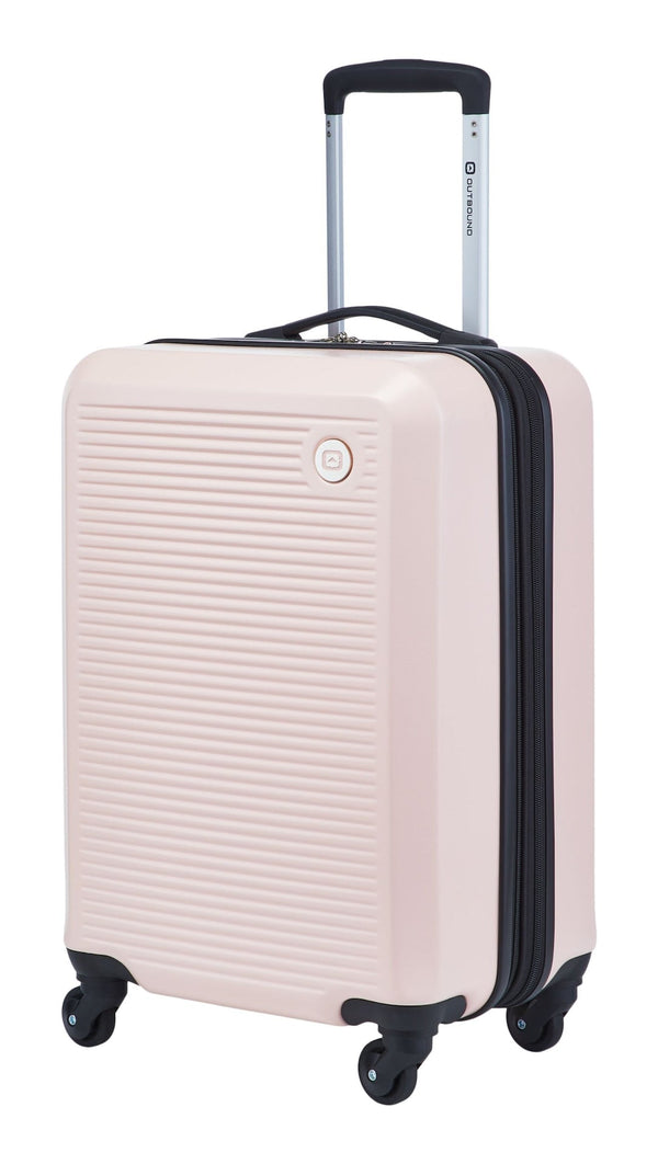Outbound Hardside Carry-On Spinner Flex Travel Suitcase, Pink, 21-5/8-in G7