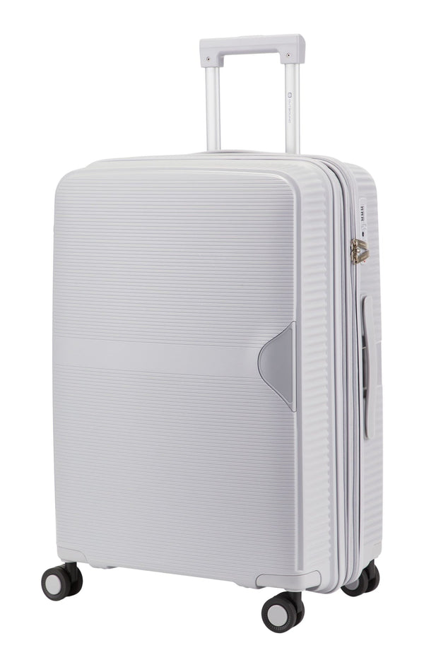 Outbound Hardside Medium Luggage Bag, Silver Z4