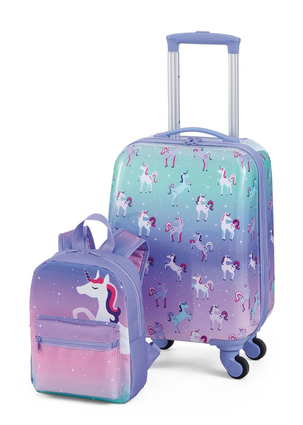 Outbound Kids Unicorn Hardside Luggage, 2-pc, Outbound Hardside Spinner Luggage, 23-in, Outbound Hardside Carry-On Spinner Flex Travel Suitcase,... T7