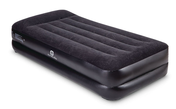 Outbound Twin Double-High Inflatable Air Mattress with Built-In Pump & Pillow D0