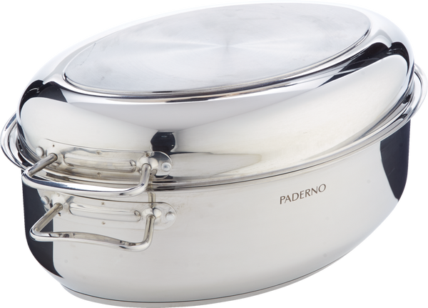 PADERNO 18/10 Stainless Steel Multi-Roaster with Removable Rack, 50.3 x 18cm Q7