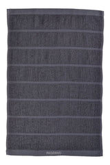 PADERNO All-Purpose Ribbed Cotton Terry Kitchen Towels, Charcoal, 2-pk