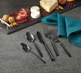 PADERNO Belvedere Stainless Steel Flatware Set, Serves 4, 20-pc, Black