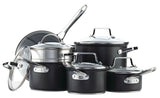 PADERNO Hard Anodized Cookware Set, Non-Stick, PFOA-Free, Dishwasher & Oven Safe, 12-pc
